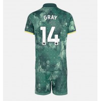 Tottenham Hotspur Archie Gray #14 Kolmas Peliasu Lasten 2024-25 Lyhythihainen (+ Lyhyet housut)